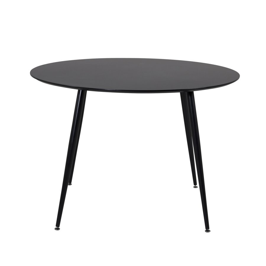 VENTURE DESIGN Silar spisebord - sort MDF og sort metal (100)