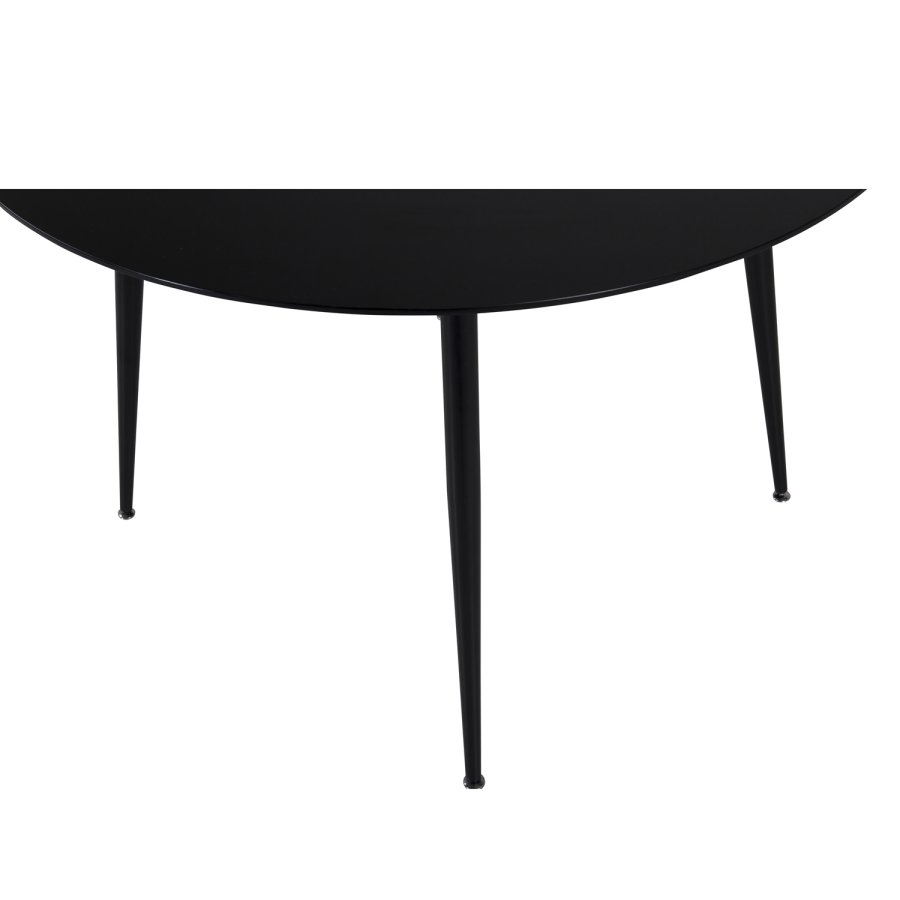 VENTURE DESIGN Silar spisebord - sort MDF og sort metal (100)