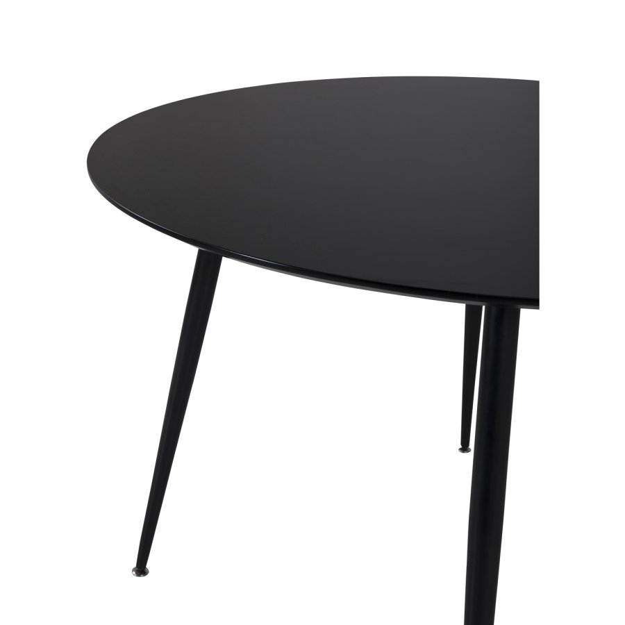 VENTURE DESIGN Silar spisebord - sort MDF og sort metal (100)