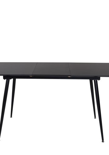 Venture Design Silar spisebord, m. butterflybordplade - sort melamin og sort metal (120x80)