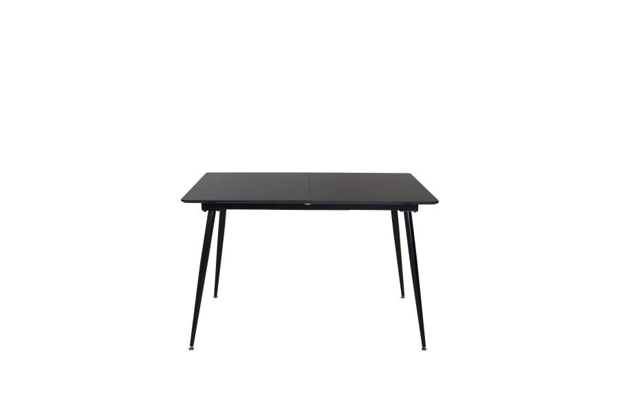 Venture Design Silar spisebord, m. butterflybordplade - sort melamin og sort metal (120x80)