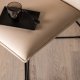 VENTURE DESIGN X-lounge stol - beige fljl og sort stl