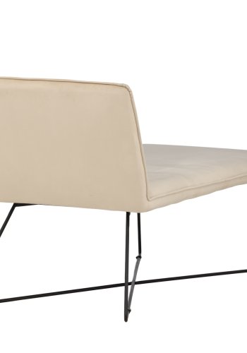 VENTURE DESIGN X-lounge daybed - beige fljl og sort stl