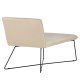 VENTURE DESIGN X-lounge daybed - beige fljl og sort stl