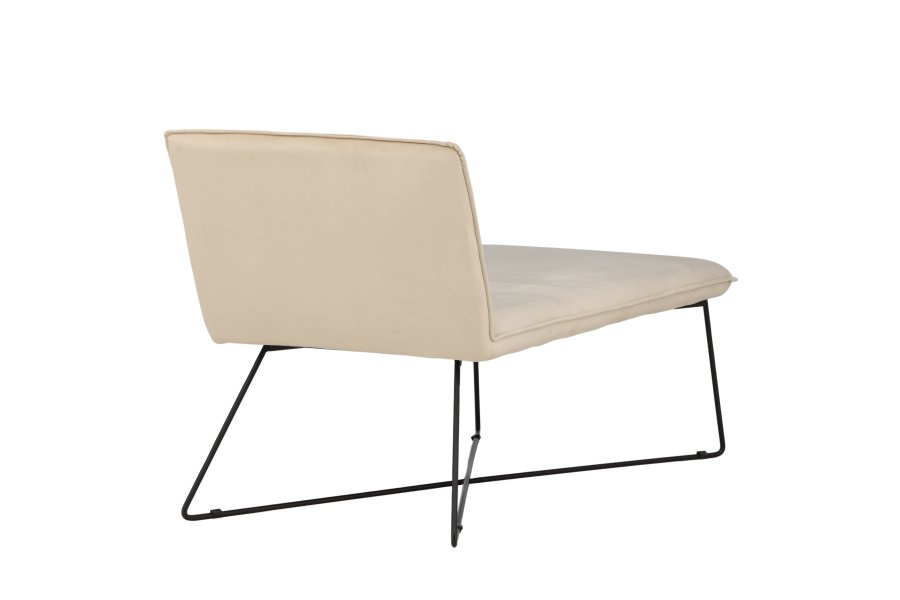 VENTURE DESIGN X-lounge daybed - beige fljl og sort stl