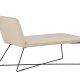 VENTURE DESIGN X-lounge daybed - beige fljl og sort stl