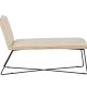 VENTURE DESIGN X-lounge daybed - beige fljl og sort stl