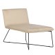 VENTURE DESIGN X-lounge daybed - beige fljl og sort stl