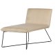 VENTURE DESIGN X-lounge daybed - beige fljl og sort stl