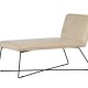 VENTURE DESIGN X-lounge daybed - beige fljl og sort stl