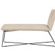 VENTURE DESIGN X-lounge daybed - beige fljl og sort stl