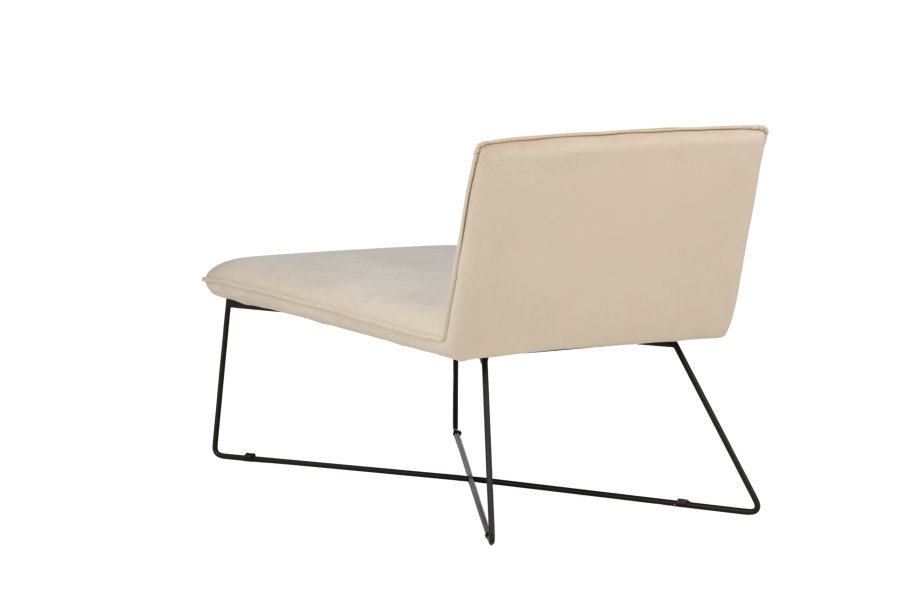 VENTURE DESIGN X-lounge daybed - beige fljl og sort stl
