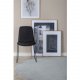VENTURE DESIGN Muce spisebordsstol - sort polyester og sort metal