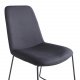VENTURE DESIGN Muce spisebordsstol - sort polyester og sort metal