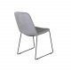 VENTURE DESIGN Muce spisebordsstol - gr velour og sort metal