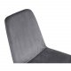 VENTURE DESIGN Muce spisebordsstol - gr velour og sort metal