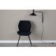 VENTURE DESIGN Gemma spisebordsstol - sort polyester og sort metal