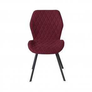 VENTURE DESIGN Gemma spisebordsstol - rd polyester og sort metal