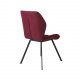 VENTURE DESIGN Gemma spisebordsstol - rd polyester og sort metal