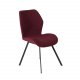 VENTURE DESIGN Gemma spisebordsstol - rd polyester og sort metal