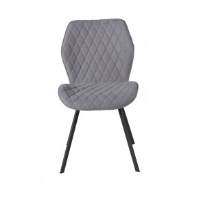 VENTURE DESIGN Gemma spisebordsstol - gr polyester og sort metal