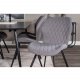 VENTURE DESIGN Gemma spisebordsstol - gr polyester og sort metal