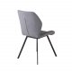 VENTURE DESIGN Gemma spisebordsstol - gr polyester og sort metal