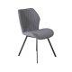 VENTURE DESIGN Gemma spisebordsstol - gr polyester og sort metal