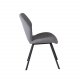 VENTURE DESIGN Gemma spisebordsstol - gr polyester og sort metal