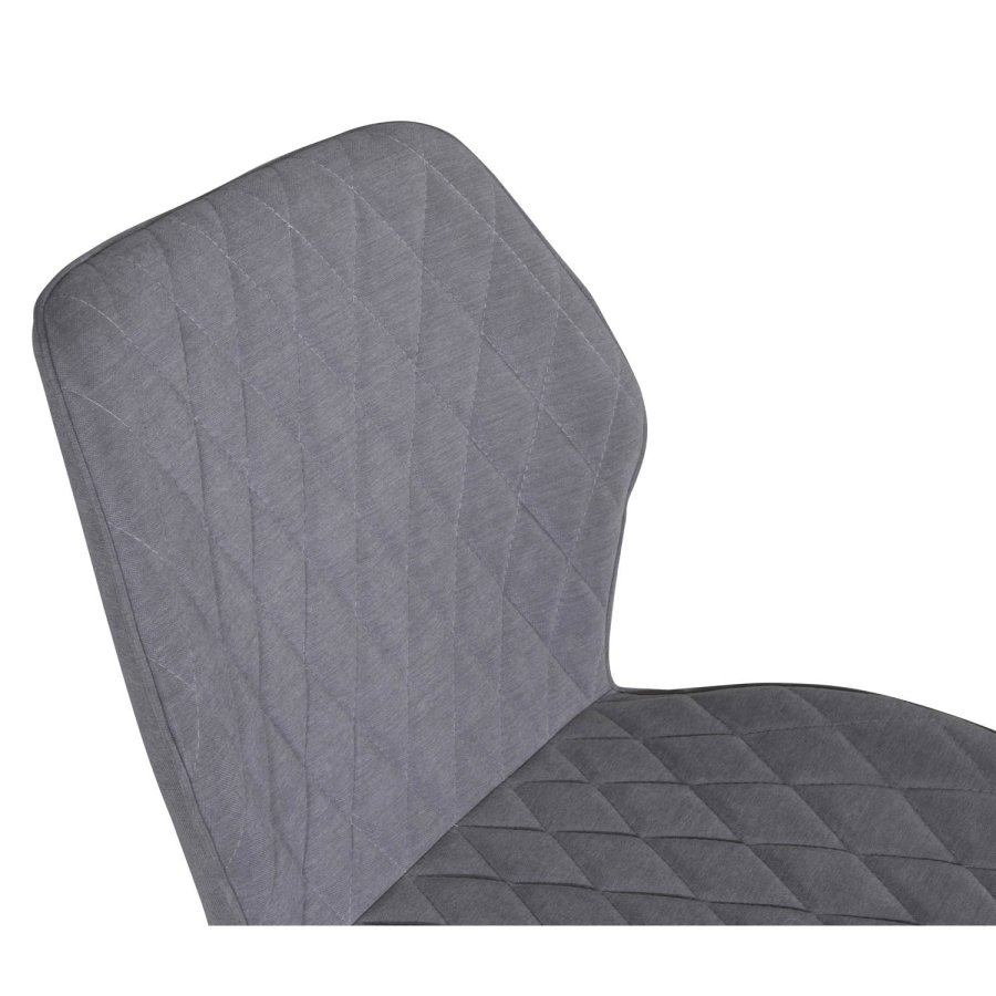 VENTURE DESIGN Gemma spisebordsstol - gr polyester og sort metal