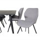 VENTURE DESIGN Gemma spisebordsstol - gr polyester og sort metal