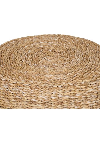 HOUSE NORDIC Rivera puf, rund - natur sgrs/bomuld (40)