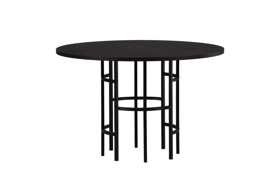 VENTURE DESIGN Copenhagen spisebord, rund - sort finér (115)