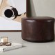 VENTURE DESIGN Eastport puf, rund - mrkebrun PU (41)