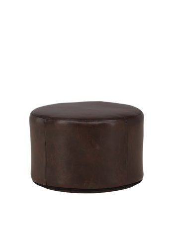VENTURE DESIGN Eastport puf, rund - mrkebrun PU (41)
