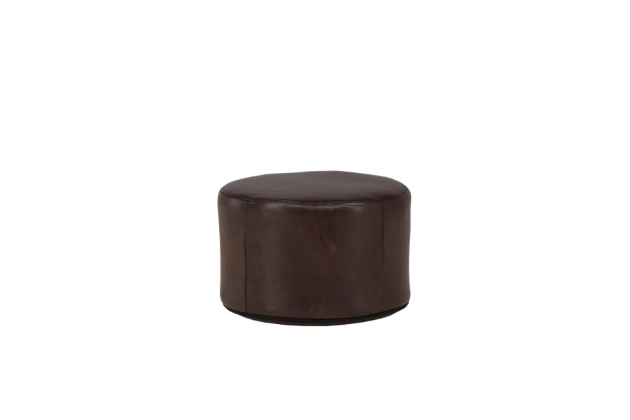 VENTURE DESIGN Eastport puf, rund - mrkebrun PU (41)