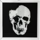 KARE DESIGN Plakat, Mirror Skull - Sort slv, m. ramme, (100x100cm)