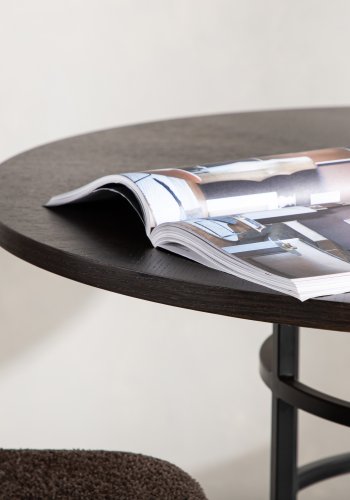 VENTURE DESIGN Copenhagen spisebord, rund - mokka finér (115)