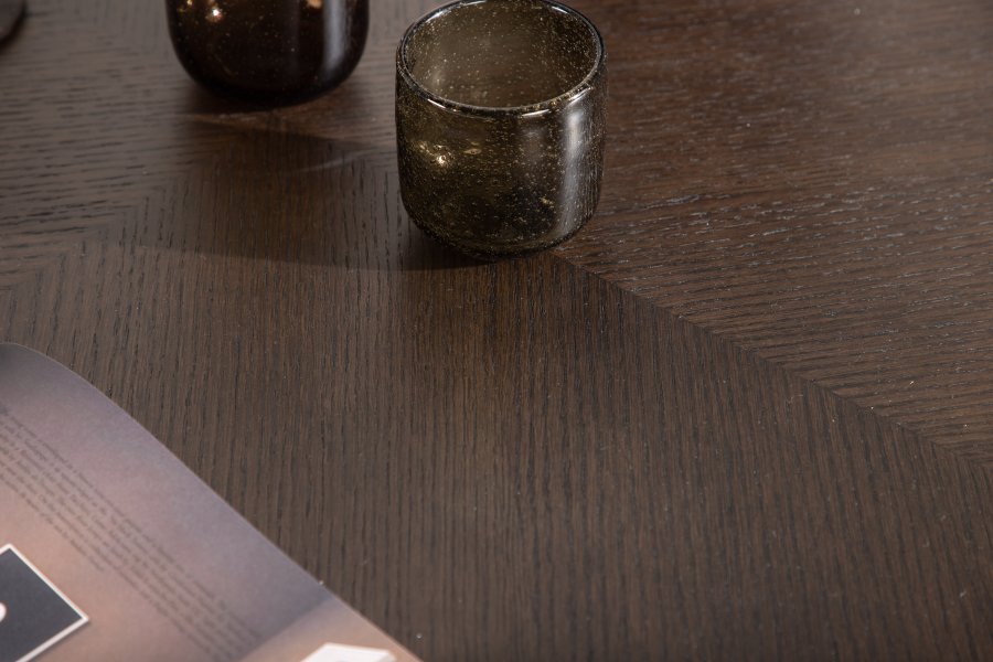 VENTURE DESIGN Copenhagen spisebord, rund - mokka finér (115)