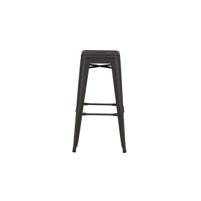 VENTURE DESIGN Tempe barstol, m. fodsttte - mrkegr stl