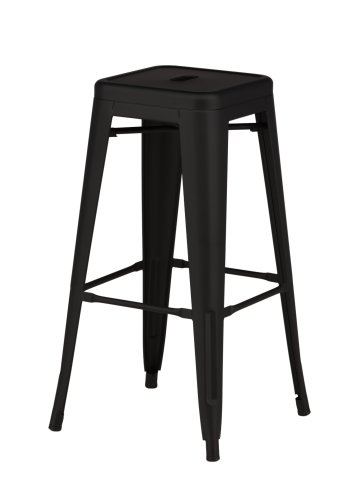 VENTURE DESIGN Tempe barstol, m. fodsttte - matsort stl