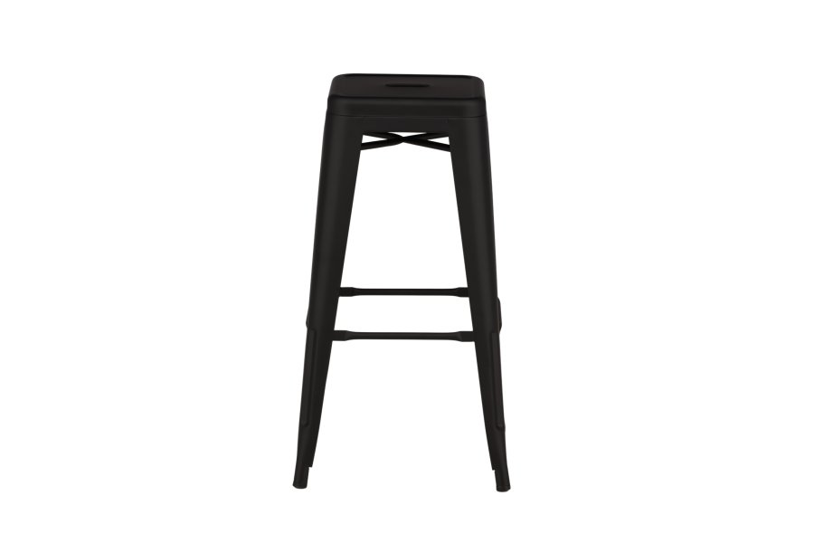 VENTURE DESIGN Tempe barstol, m. fodsttte - matsort stl