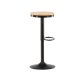 VENTURE DESIGN Conway barstol, hjdejusterbar, m. fodsttte - natur MDF og sort stl