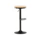 VENTURE DESIGN Conway barstol, hjdejusterbar, m. fodsttte - natur MDF og sort stl