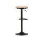 VENTURE DESIGN Conway barstol, hjdejusterbar, m. fodsttte - natur MDF og sort stl