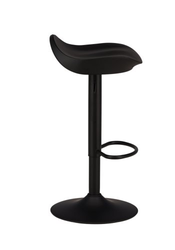 VENTURE DESIGN Adesto barstol, m. fodsttte - matsort plastik og sort stl