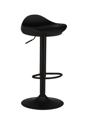 VENTURE DESIGN Adesto barstol, m. fodsttte - matsort plastik og sort stl