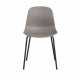 VENTURE DESIGN Arctic spisebordsstol - khaki plastik og sort metal