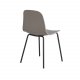 VENTURE DESIGN Arctic spisebordsstol - khaki plastik og sort metal