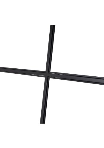 VENTURE DESIGN Leif rumdeler - glas og sort metal (150x210)